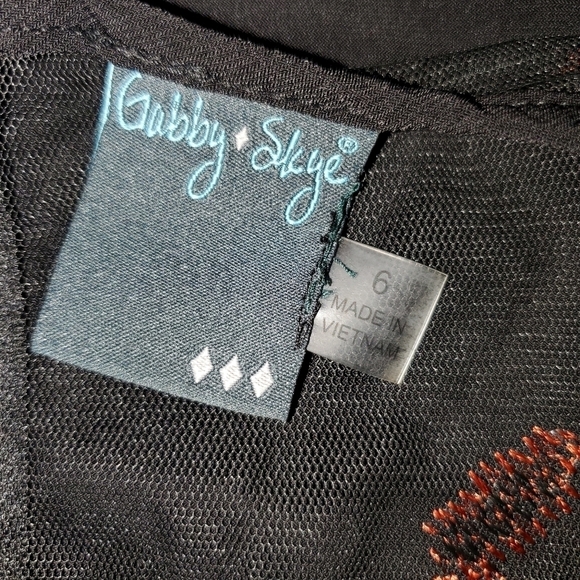 Back midi dress with sheer top NEW size 6 - Picture 7 of 9